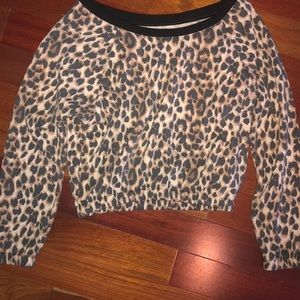 Victorious secret cropped long sleeve crewneck